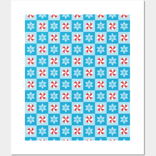 Winter Repeat Tiles Pattern Posters and Art